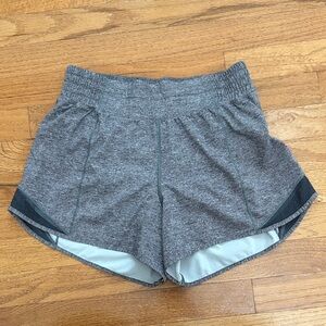 Lululemon Women's Gray Hotty Hot Shorts. Size 6